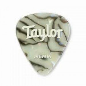 Taylor Celluloid 351 Picks, White Pearl, 0.9mm, 12-Pack